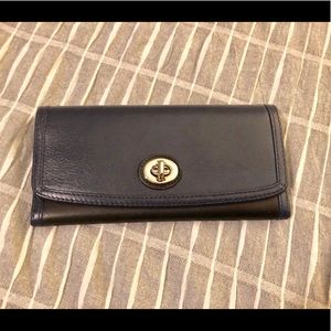 Coach Leather Turnkey Envelope Wallet